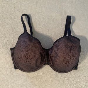 Chantelle 34DDD Seamless unlined underwire bra 2271 Black #41190